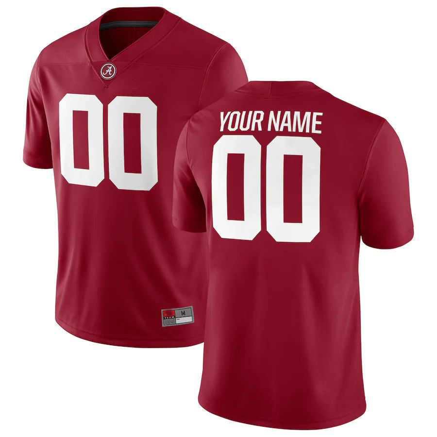 Custom A.Crimson Tide Football Game Jersey Crimson American Stitched College Jerseys