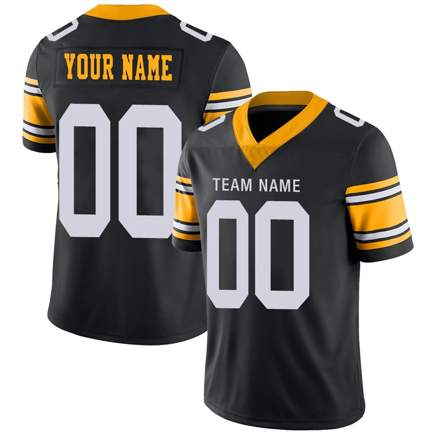 Custom P.Steelers Black Personalized Design Your Own Name and Number for Men Women Youth Footbal Jerseys