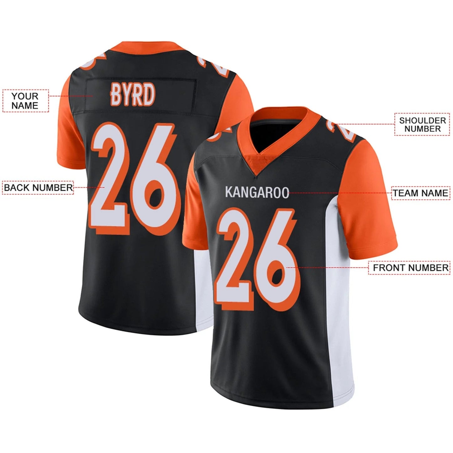 Custom C.Bengals Black Personalized Design Your Own Name and Number for Men Women Youth Footbal Jerseys