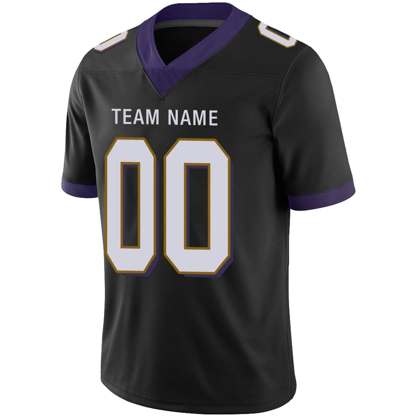Custom B.Ravens Black Personalized Design Your Own Name and Number for Men Women Youth Footbal Jerseys