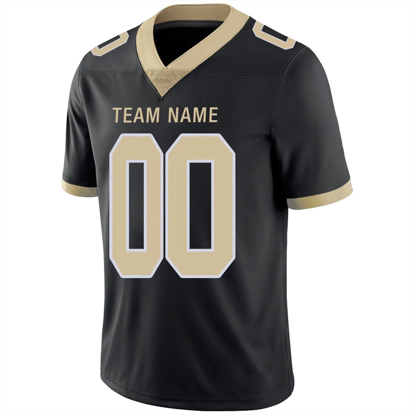 Custom NO.Saints Black Personalized Design Your Own Name and Number for Men Women Youth Footbal Jerseys