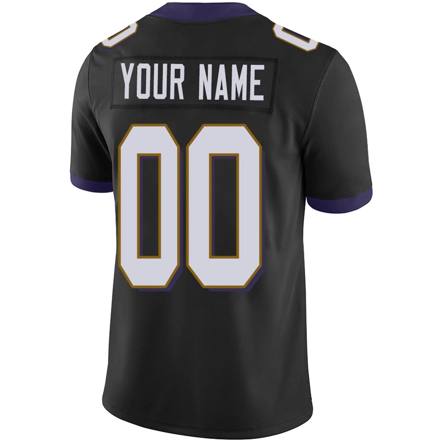 Custom B.Ravens Black Personalized Design Your Own Name and Number for Men Women Youth Footbal Jerseys