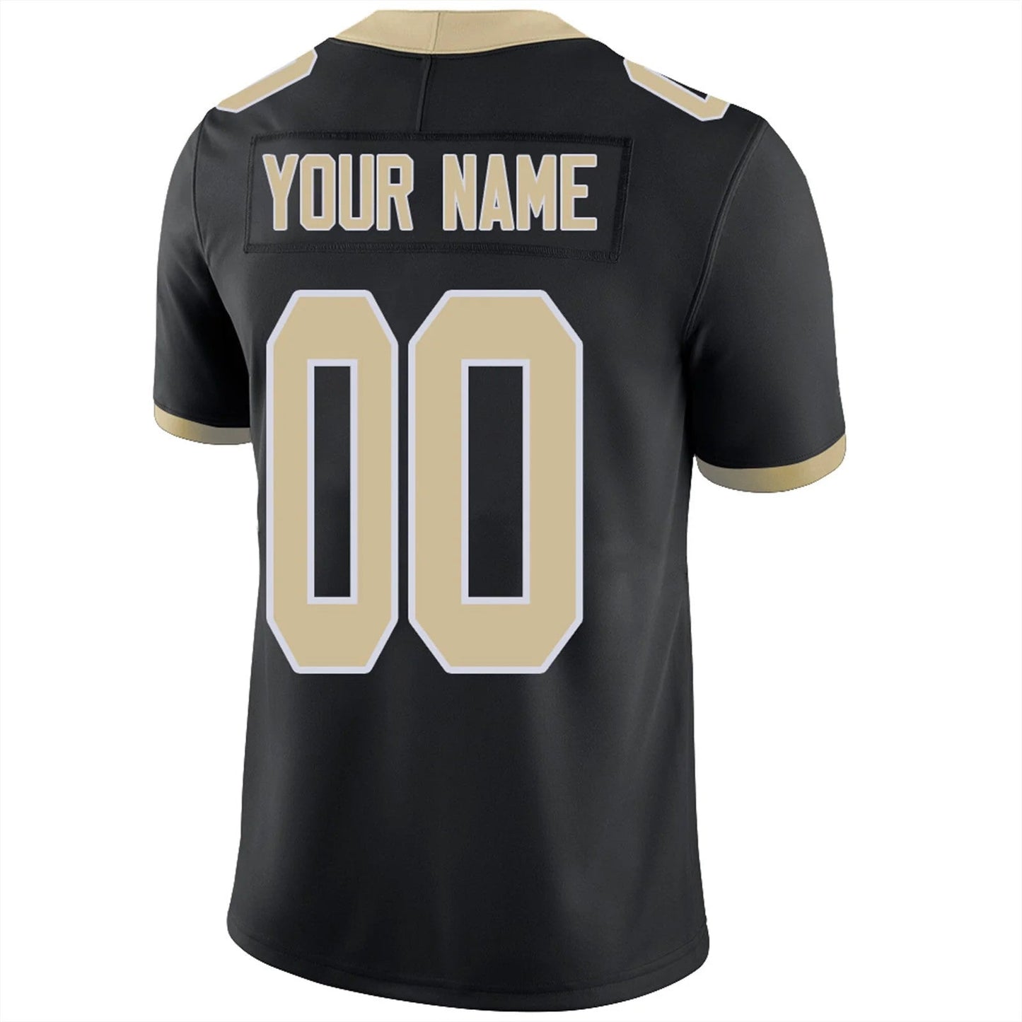 Custom NO.Saints Black Personalized Design Your Own Name and Number for Men Women Youth Footbal Jerseys