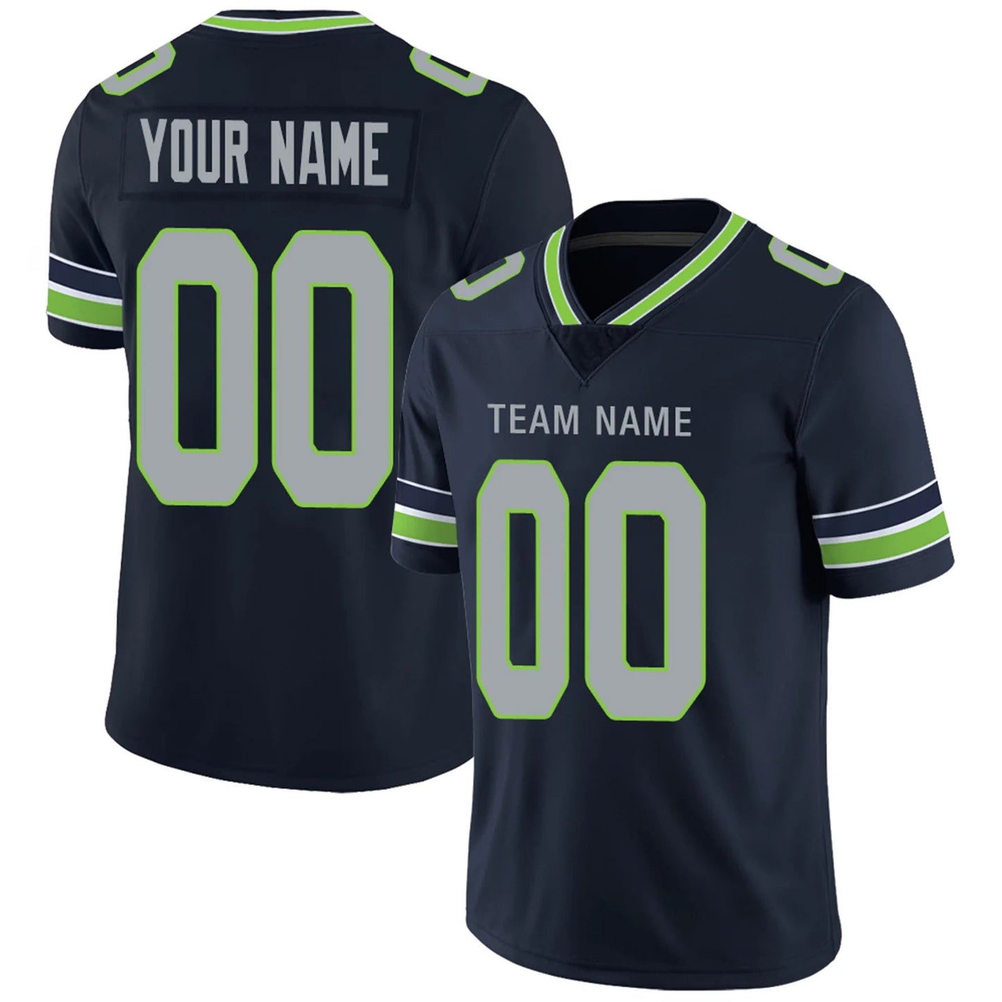 Custom S.Seahawks Navy Personalized Design Your Own Name and Number for Men Women Youth Footbal Jerseys
