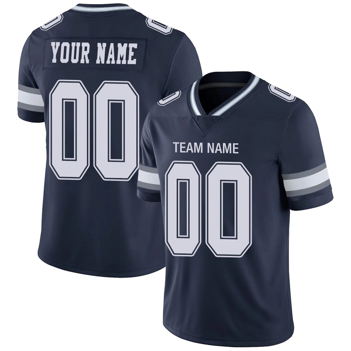 Custom D.Cowboys Navy Personalized Design Your Own Name and Number for Men Women Youth Footbal Jerseys