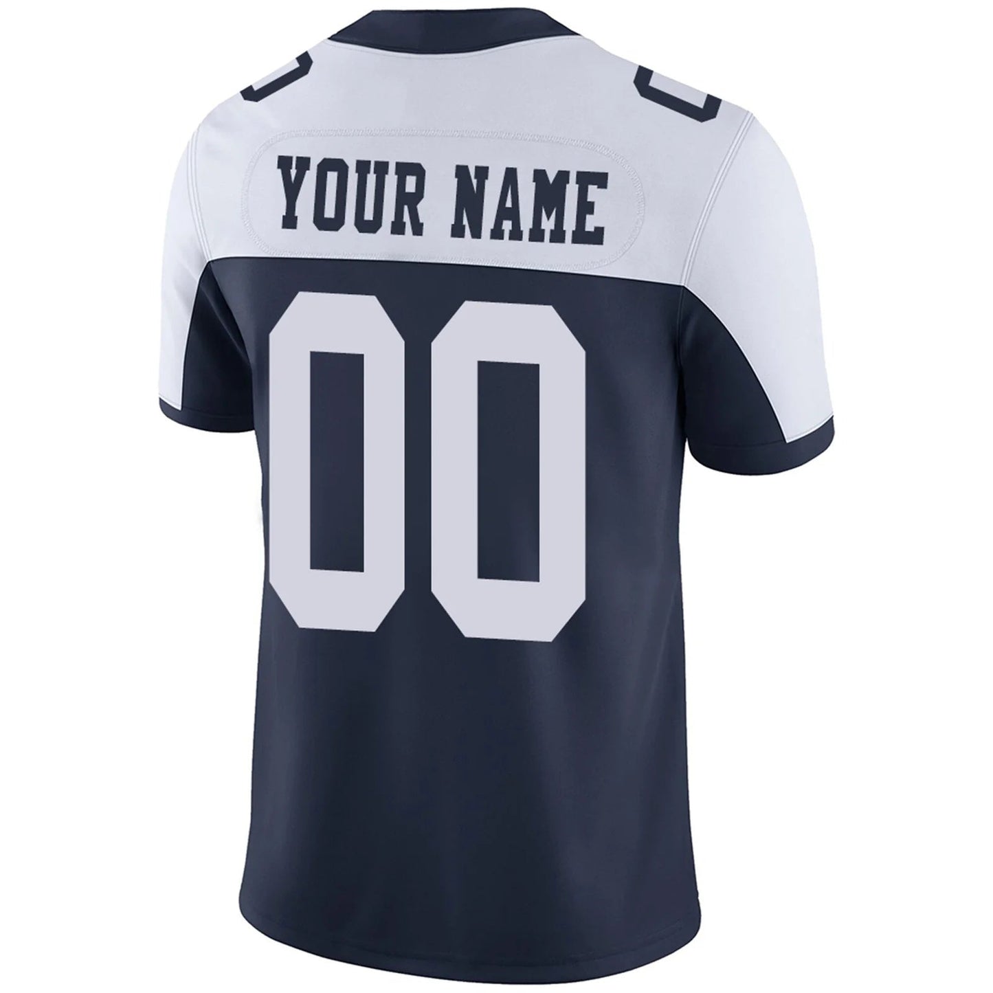 Custom D.Cowboys Navy White Personalized Design Your Own Name and Number for Men Women Youth Footbal Jerseys