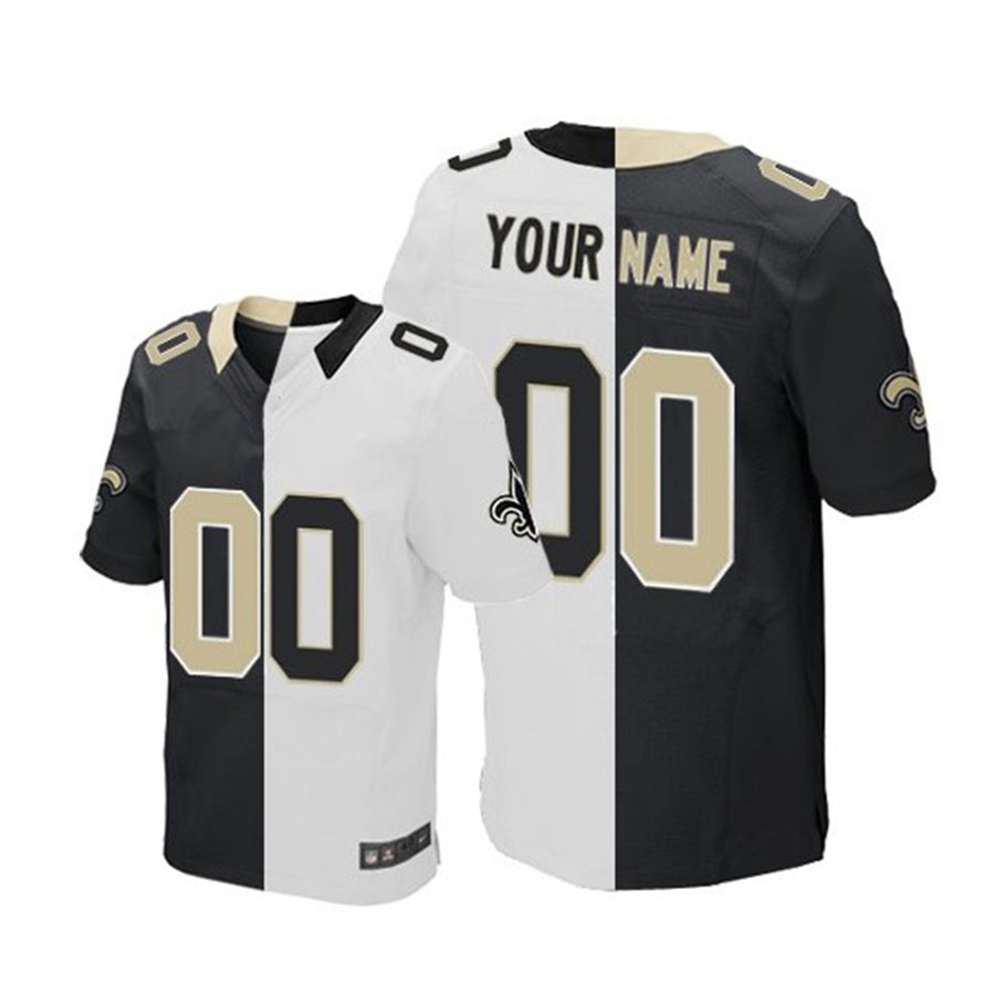 Custom NO.Saints Elite Team Road Two Tone Jersey American Jerseys Stitched Jersey Football Jerseys