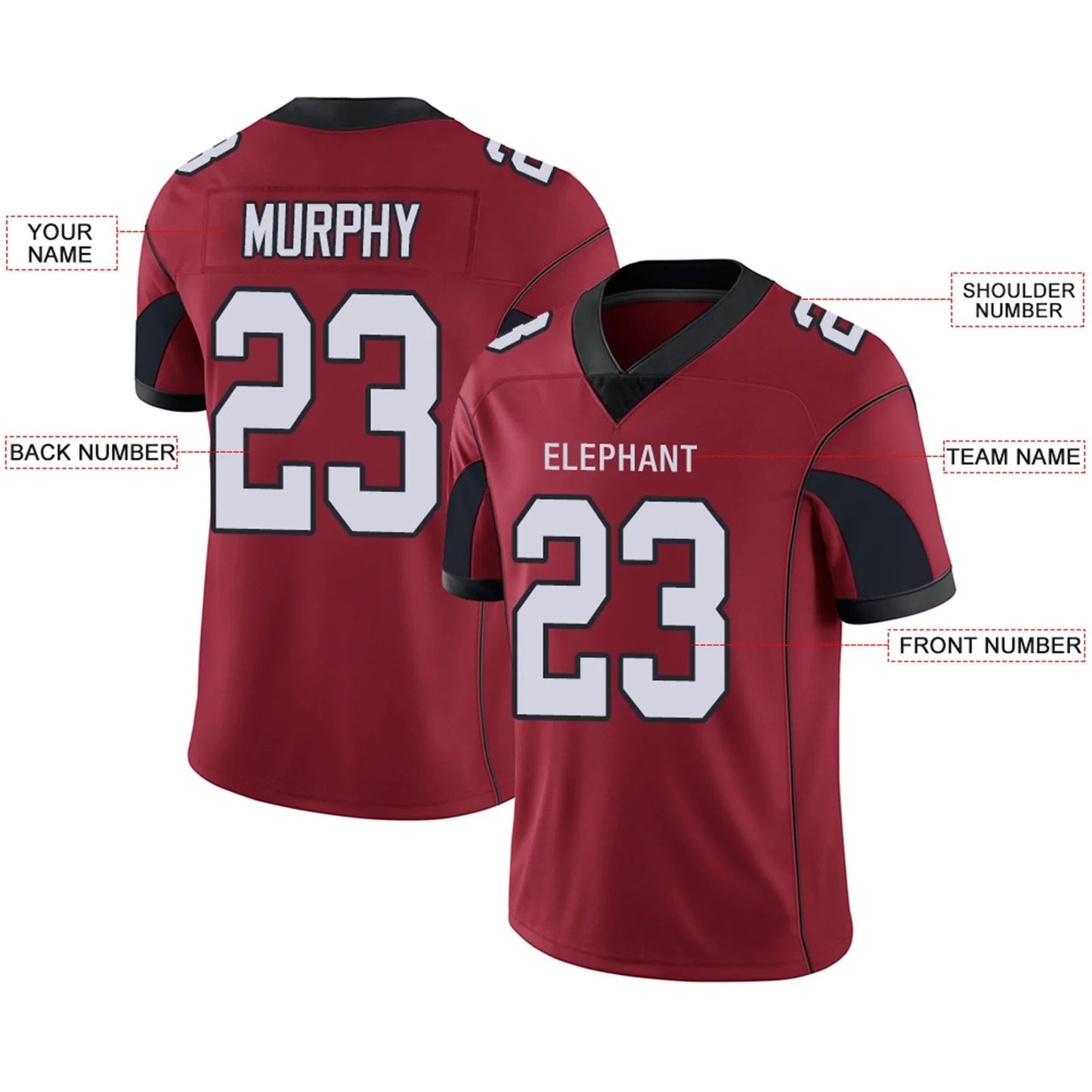 Custom A.Cardinals Red Personalized Design Your Own Name and Number for Men Women Youth Footbal Jerseys