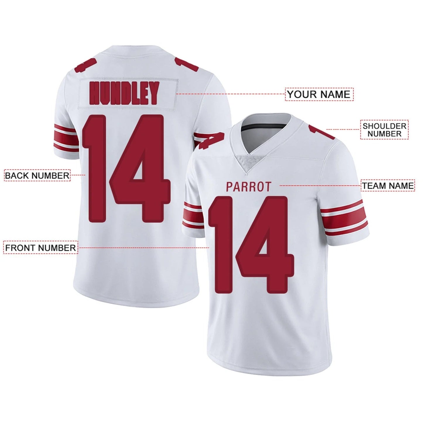 Custom NY.Giants Red Personalized Design Your Own Name and Number for Men Women Youth Footbal Jerseys