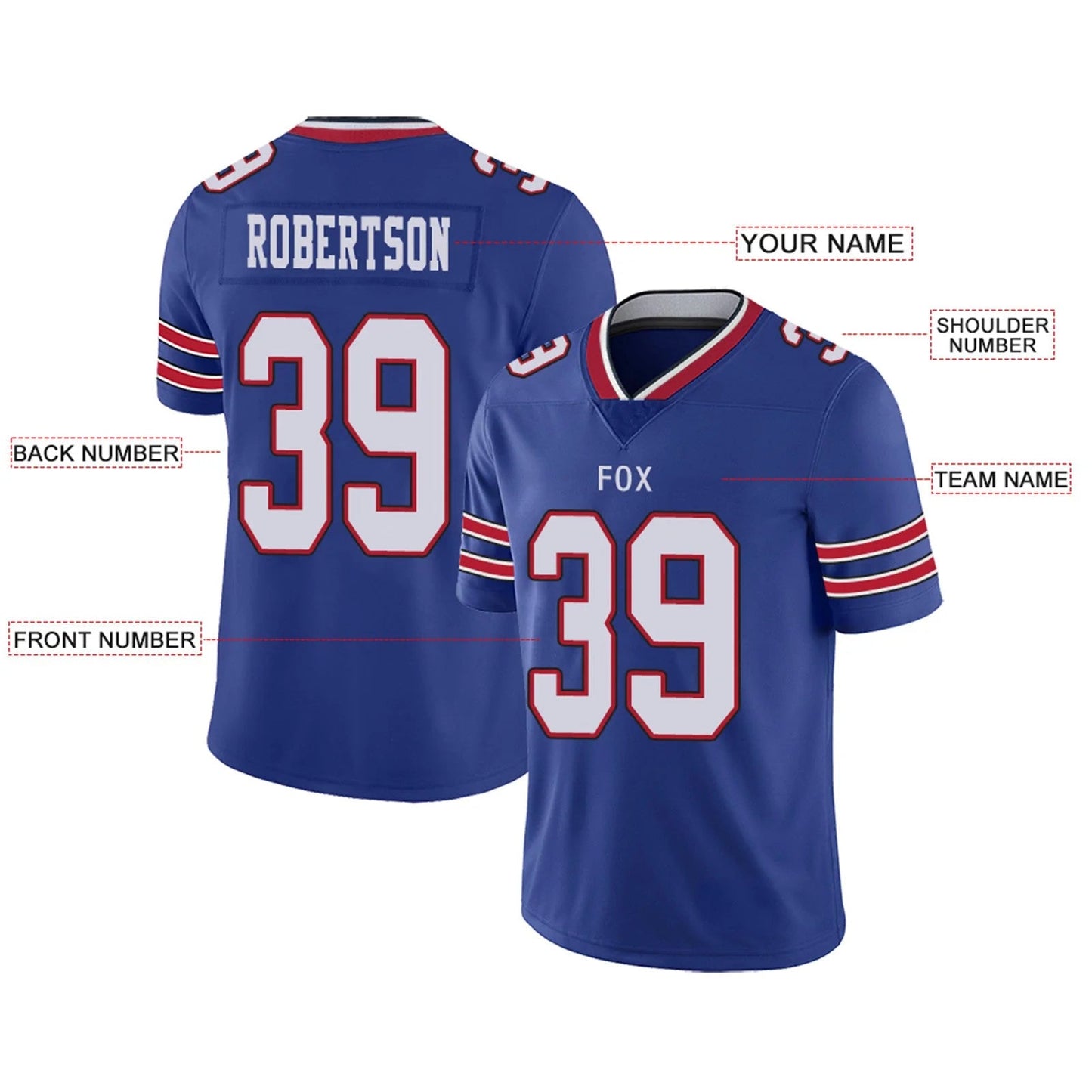 Custom B.Bills Royal Personalized Design Your Own Name and Number for Men Women Youth Footbal Jerseys