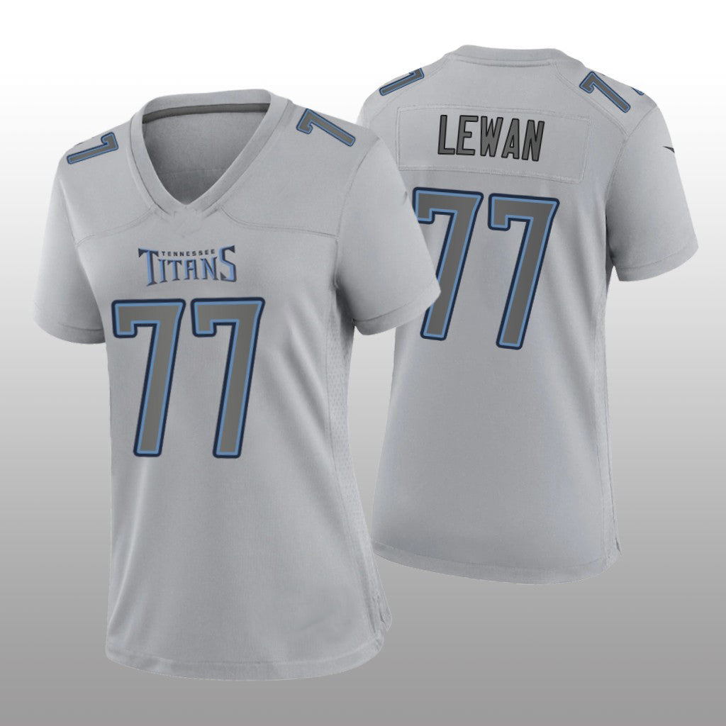 T.Titans #77 Taylor Lewan Gray Atmosphere Game Jersey Stitched American Football Jerseys