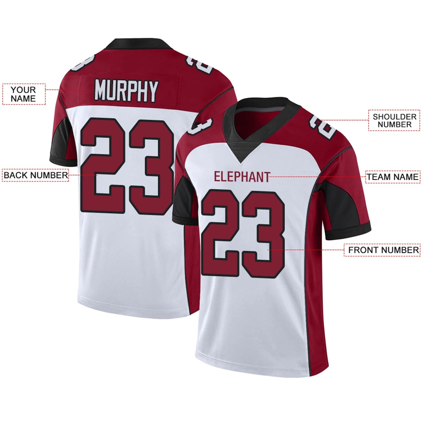 Custom A.Cardinals White Personalized Design Your Own Name and Number for Men Women Youth Footbal Jerseys