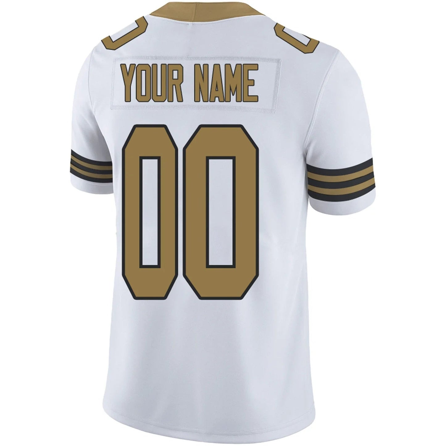 Custom NO.Saints White Personalized Design Your Own Name and Number for Men Women Youth Footbal Jerseys