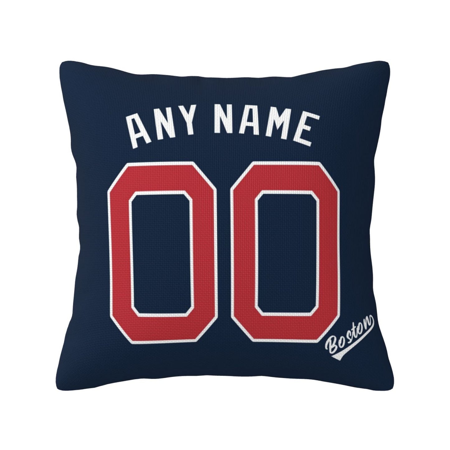Custom Boston Red Sox Pillow Decorative Throw Pillow Case - Print Personalized Football Team Fans Name & Number Birthday Gift Football Pillows