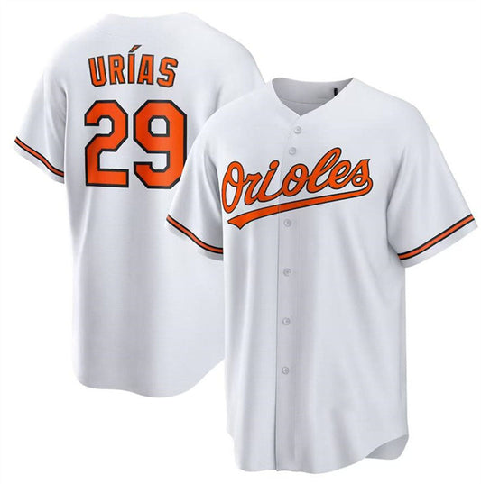 Baltimore Orioles #29 Ram¡§?n Ur¡§aas White Authentic Player Jersey Baseball Jerseys