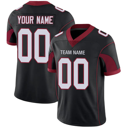 Custom A.Cardinals Black Personalized Design Your Own Name and Number for Men Women Youth Footbal Jerseys
