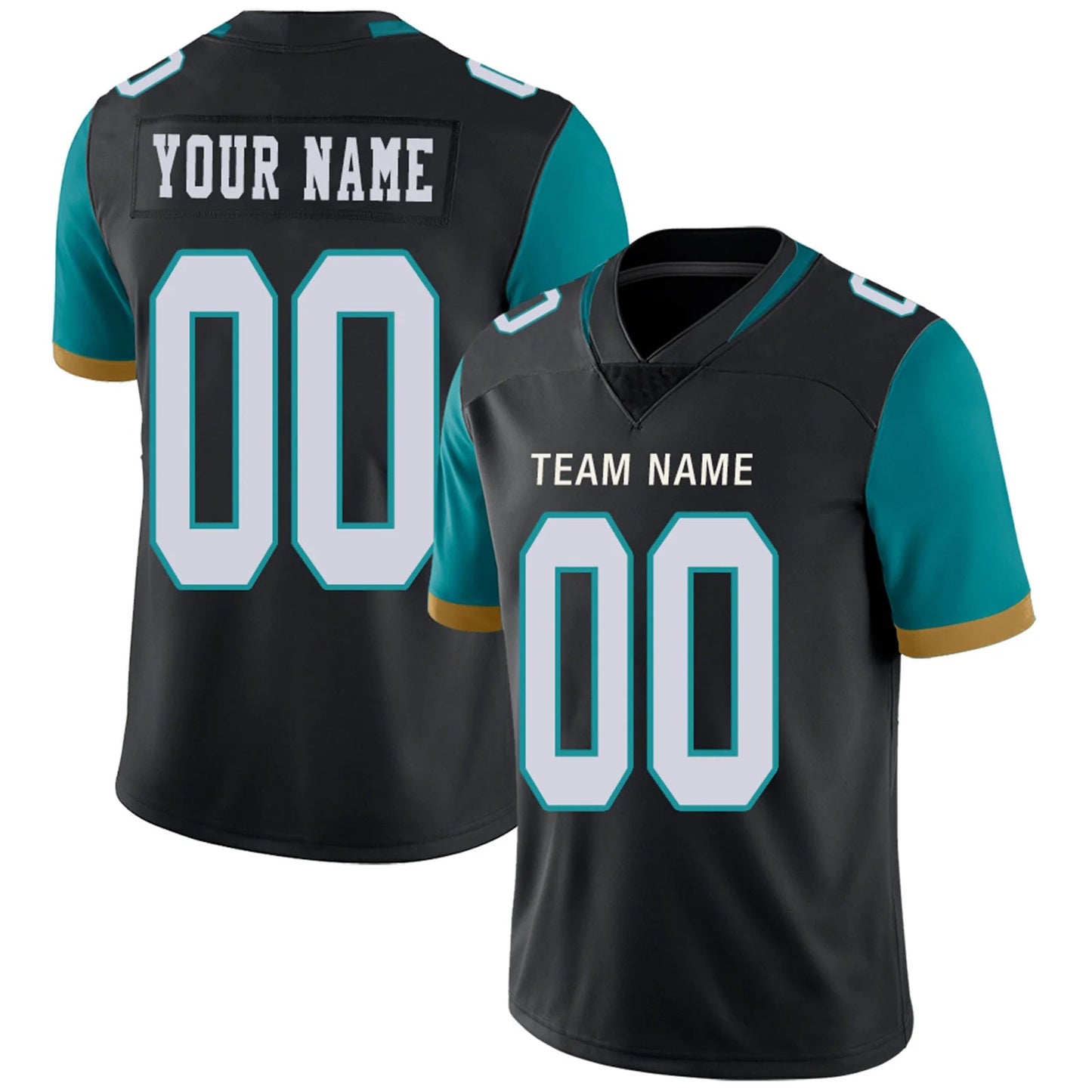 Custom J.Jaguars Black Personalized Design Your Own Name and Number for Men Women Youth Footbal Jerseys