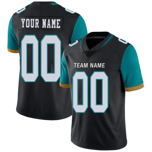 Custom J.Jaguars Black Personalized Design Your Own Name and Number for Men Women Youth Footbal Jerseys
