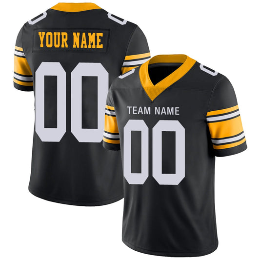 Custom P.Steelers Black Personalized Design Your Own Name and Number for Men Women Youth Footbal Jerseys