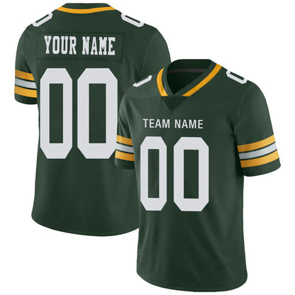 Custom GB.Packers Green Personalized Design Your Own Name and Number for Men Women Youth Footbal Jerseys