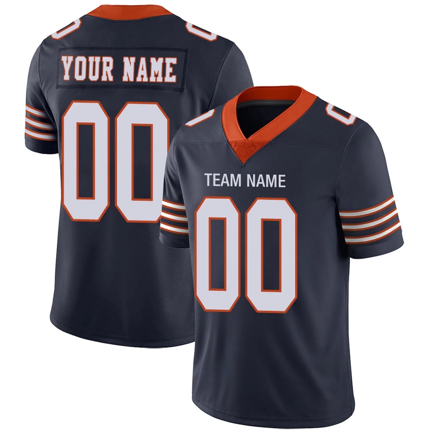 Custom C.Bears Navy Personalized Design Your Own Name and Number for Men Women Youth Footbal Jerseys