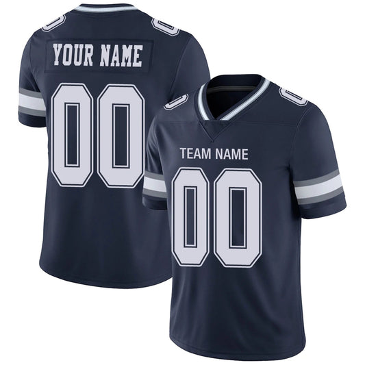 Custom D.Cowboys Navy Personalized Design Your Own Name and Number for Men Women Youth Footbal Jerseys