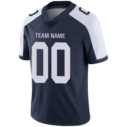 Custom D.Cowboys Navy White Personalized Design Your Own Name and Number for Men Women Youth Footbal Jerseys