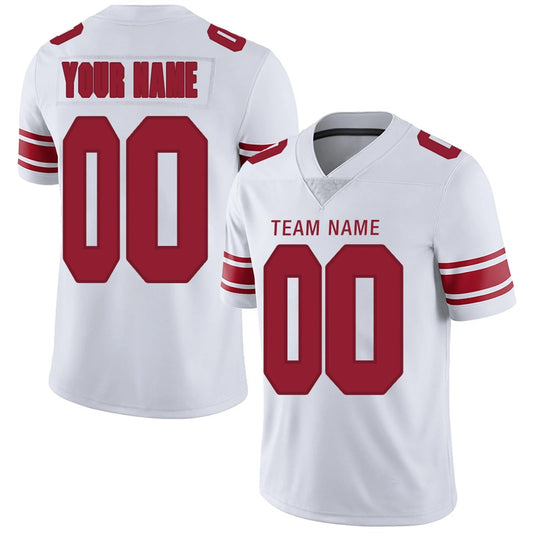 Custom NY.Giants Red Personalized Design Your Own Name and Number for Men Women Youth Footbal Jerseys