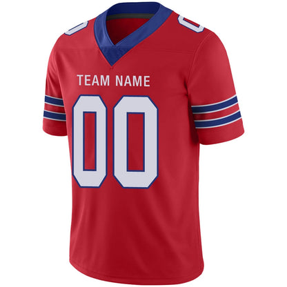 Custom B.Bills Red Personalized Design Your Own Name and Number for Men Women Youth Footbal Jerseys