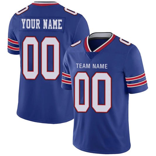 Custom B.Bills Royal Personalized Design Your Own Name and Number for Men Women Youth Footbal Jerseys