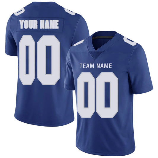 Custom NY.Giants Royal Personalized Design Your Own Name and Number for Men Women Youth Footbal Jerseys
