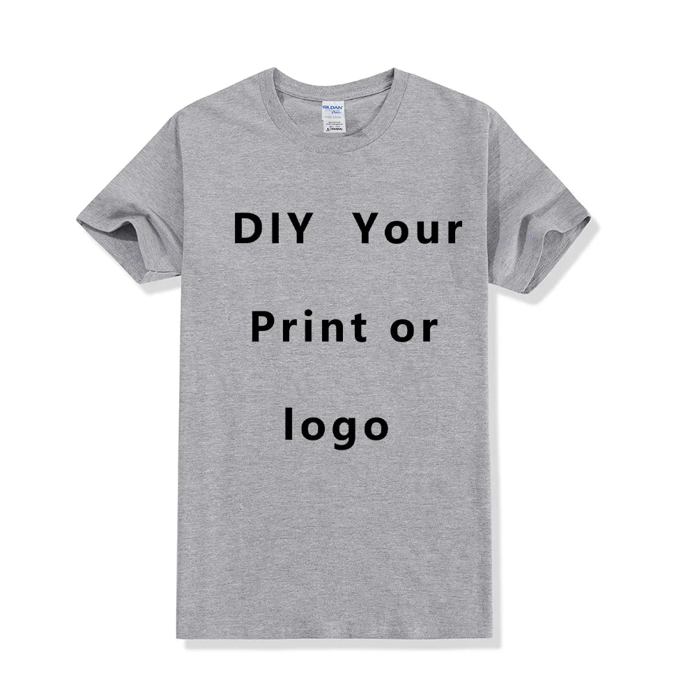 Diy Custom T Shirt Make Your Design Logo Text Men Women Print Original Design Gifts Tshirt EU Size 100% Cotton