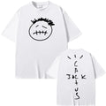 American rapper and Travis T Shirt Short Sleeve 100%Cotton Tee-shirt Graphic Printing Scott Tshirt Hip Hop Punk Clothing Tops