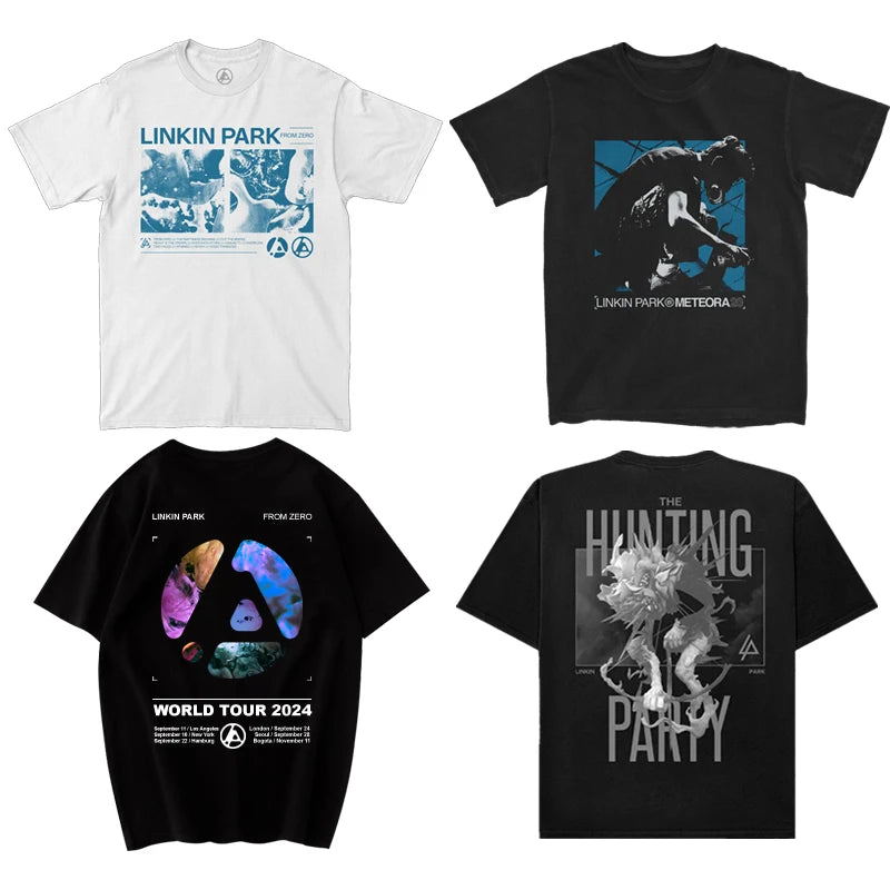 2025 Linkin Park From Zero New Album Tour Surrounding Women Plus Size Short Sleeve T-shirt Rock Fan Support T-shirt Clothing