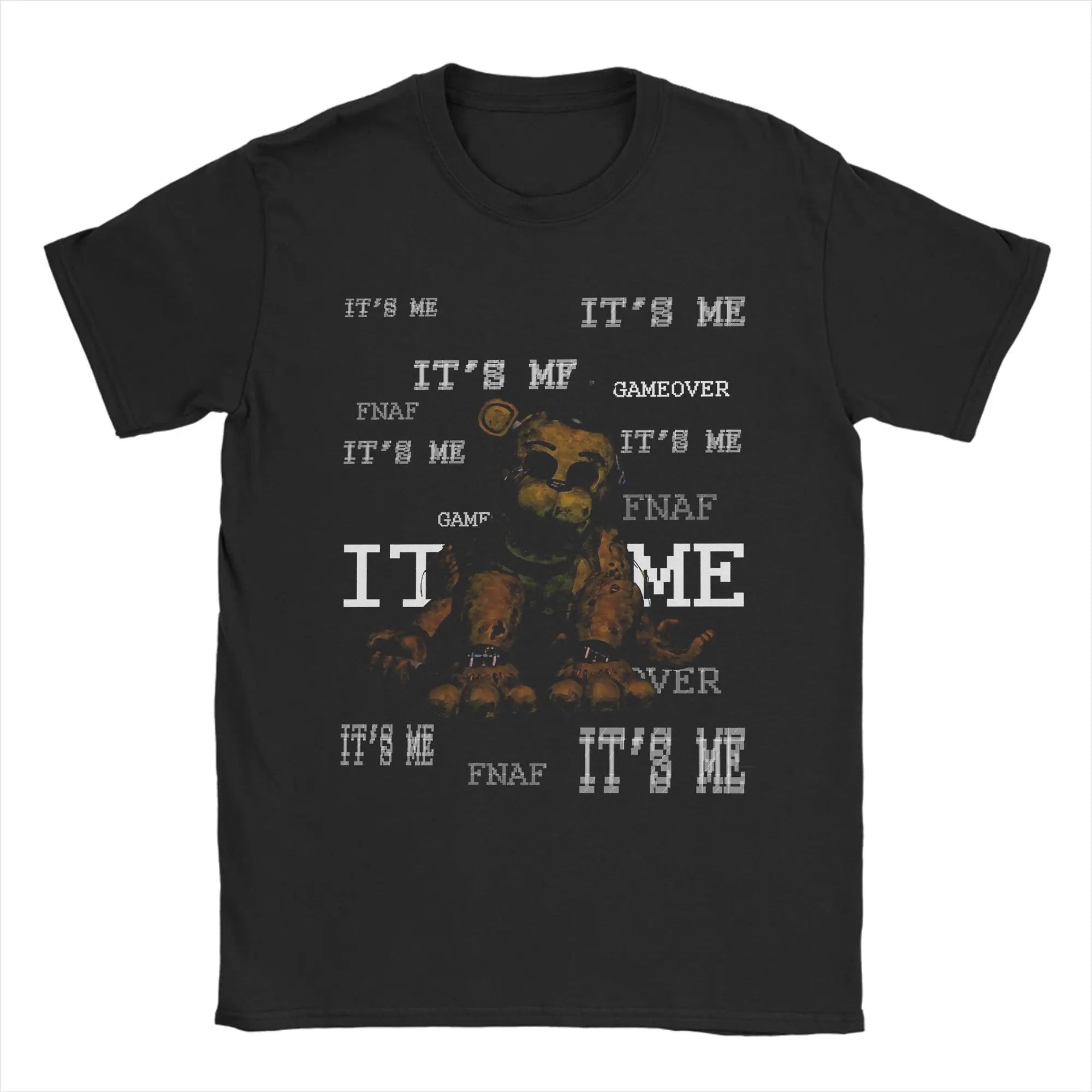 Men Springtrap FNAF At Freddys T Shirts Summer 100% Cotton Clothing Vintage Short Sleeve Crew Neck Tee Shirt Oversized T-Shirt