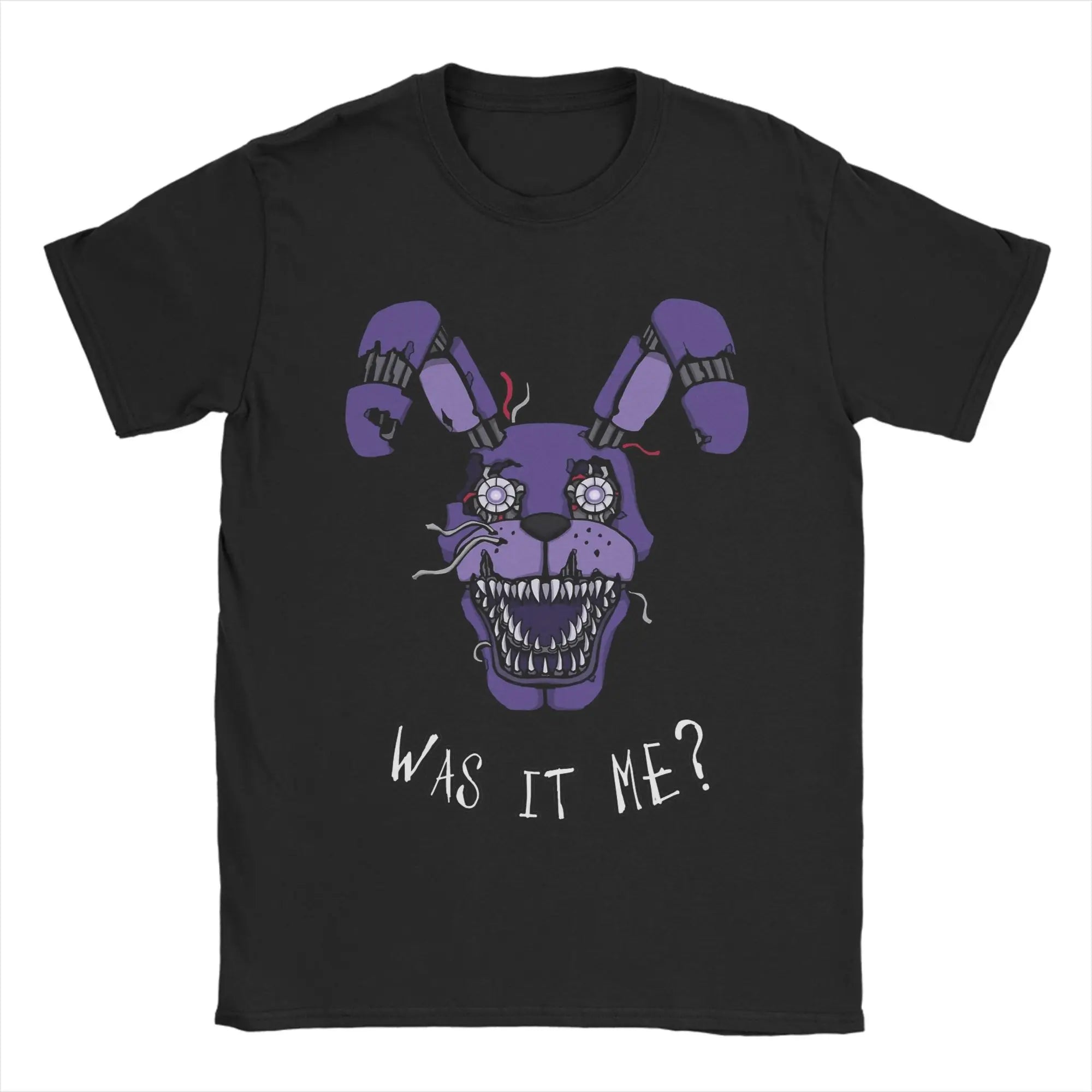 Men Springtrap FNAF At Freddys T Shirts Summer 100% Cotton Clothing Vintage Short Sleeve Crew Neck Tee Shirt Oversized T-Shirt