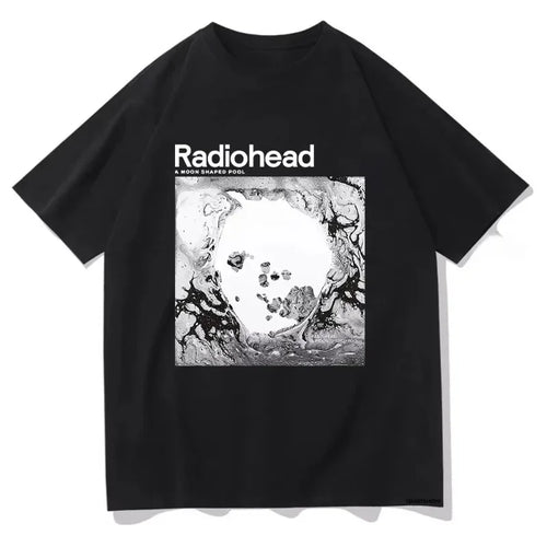 A Moon Shaped Pool T Shirt Radiohead Men/women Harajuku Vintage Graphic 100% Cotton T Shirt Classic Unisex High Quality T Shirts