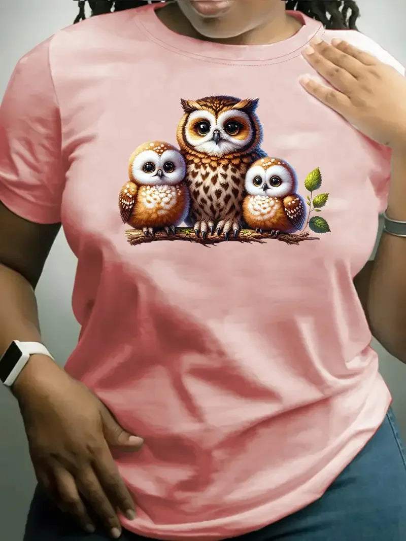 100% Cotton New Hot Sale Animal Print Women's Fashionable Casual Short Sleeve Tops Shirts for Women  Harajuku  Graphic T Shirts