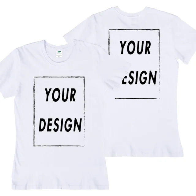 Diy Custom T Shirt Make Your Design Logo Text Men Women Print Original Design Gifts Tshirt EU Size 100% Cotton