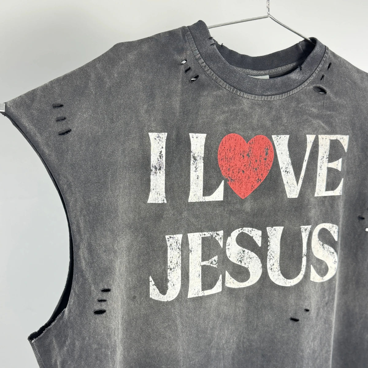 Yao Fashion Retro Vintage 100% Cotton Vest Streetwear Oversize Tops Men Clothing Simple Letter Graphics Print T Shirt For Men