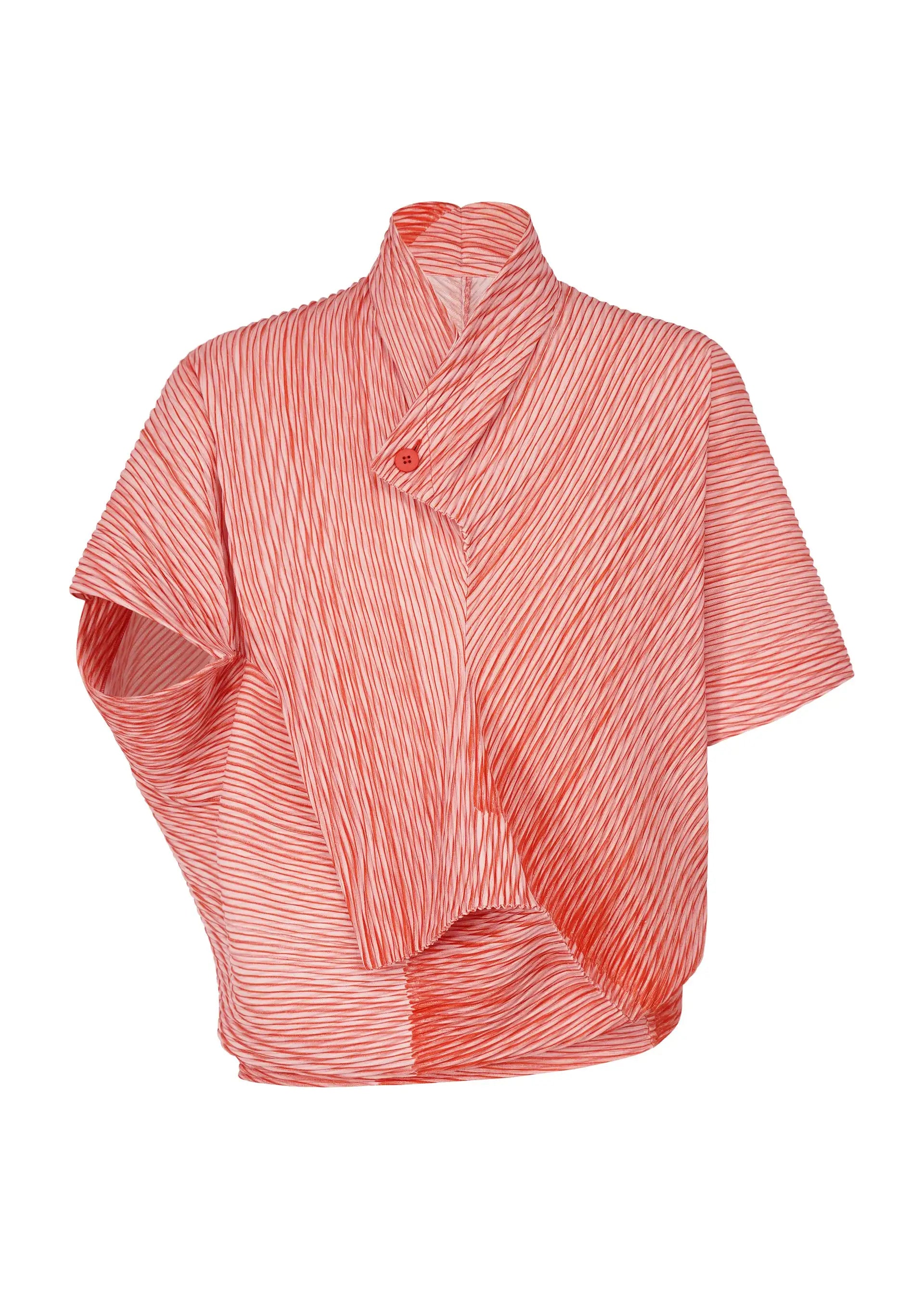 YUDX Miyake Pleated Men's Jacket Solid Color Irregular Top Short Sleeve One Button Design 2024 Autumn New