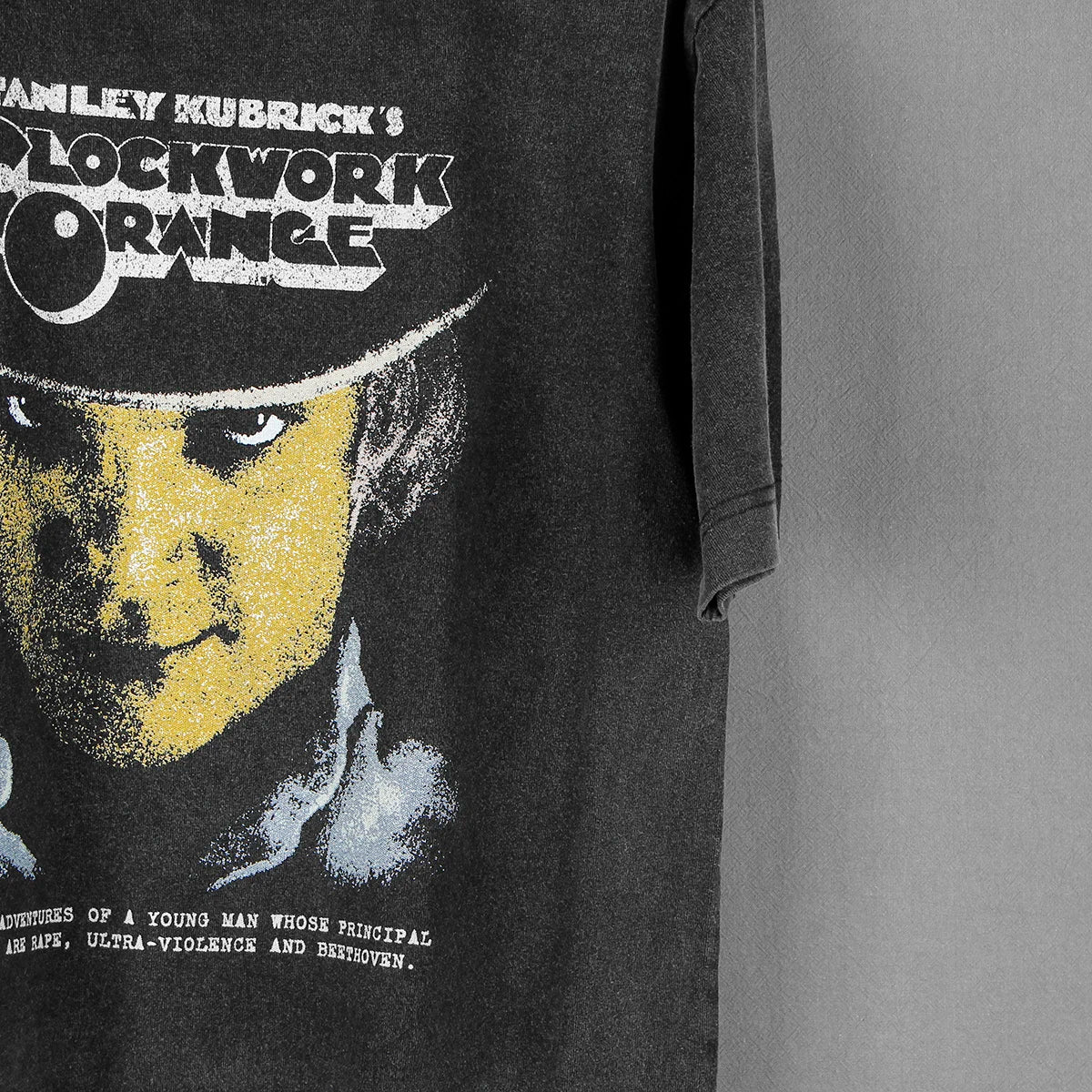 A Clockwork Orange T-Shirt Stanley Kubrick Trainspotting Thelma Louise Movie Retro Cotton Long Sleeves Washed Print Tee Shirt