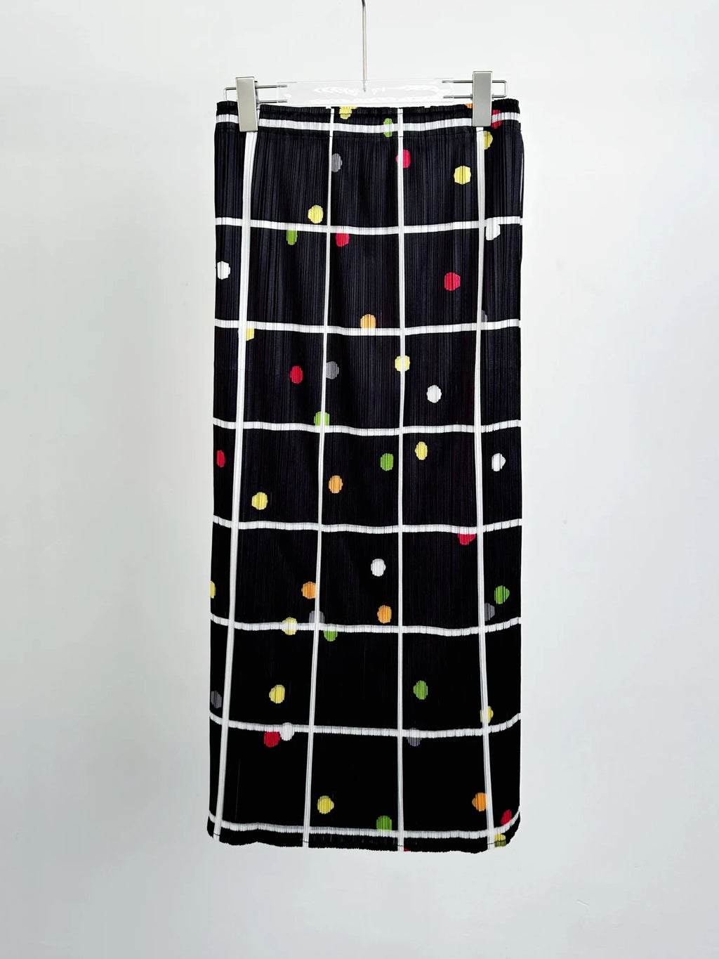 YUDX Black White Grid Colorful Polka Dot Print Pleated 2 Piece Set Short Sleeve Loose Fit 2026 Trendy Vacation Women Casual Set