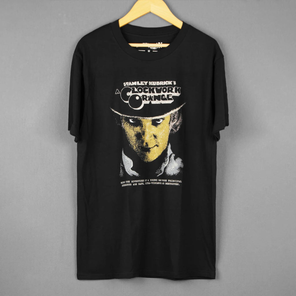 A Clockwork Orange T-Shirt Stanley Kubrick Trainspotting Thelma Louise Movie Retro Cotton Long Sleeves Washed Print Tee Shirt