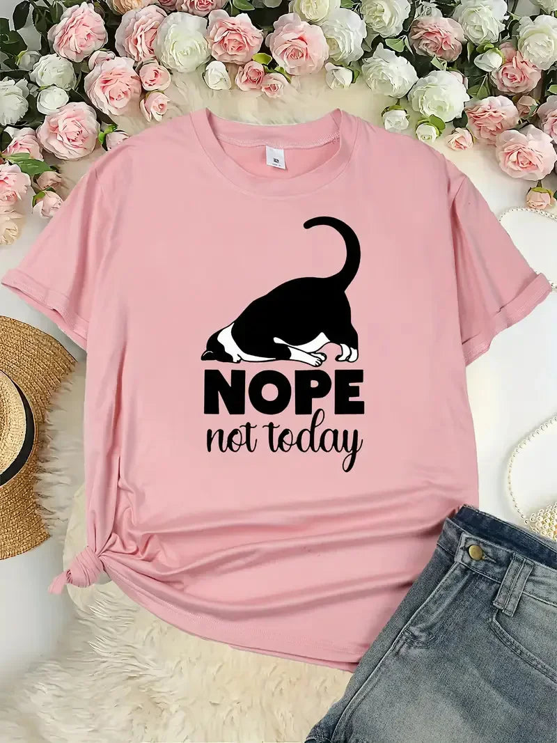 100% Cotton New Hot Sale Animal Print Women's Fashionable Casual Short Sleeve Tops Shirts for Women  Harajuku  Graphic T Shirts