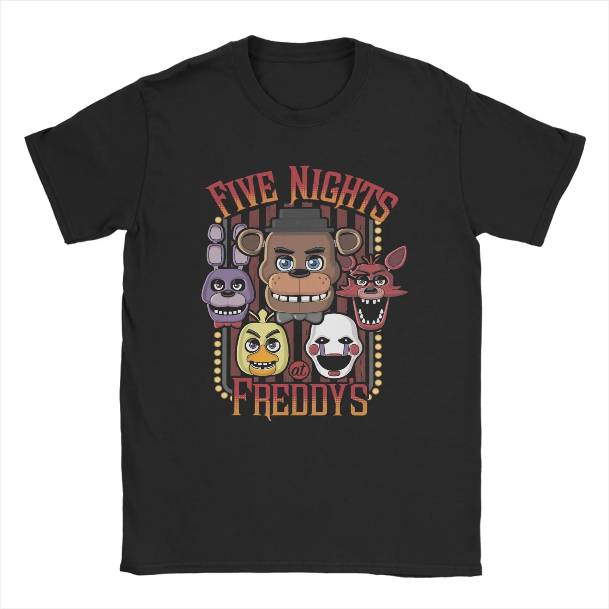 Men Springtrap FNAF At Freddys T Shirts Summer 100% Cotton Clothing Vintage Short Sleeve Crew Neck Tee Shirt Oversized T-Shirt
