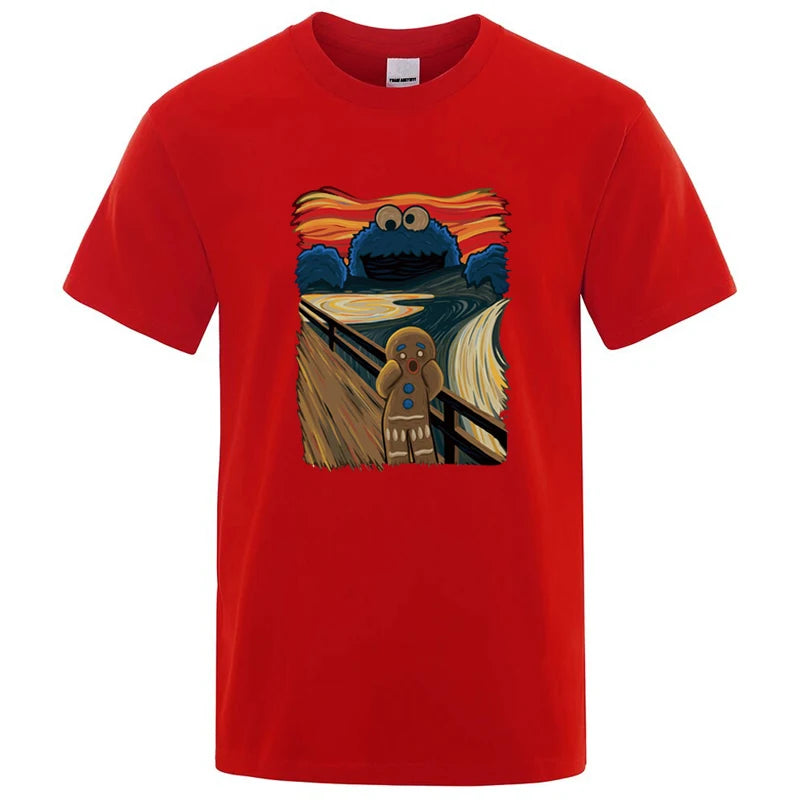 Summer Men's High Quality T-shirt 100% Cotton Short Sleeve Print Casual Loose Men T Shirt O-neck Male T-shirt Male Tees  for Men