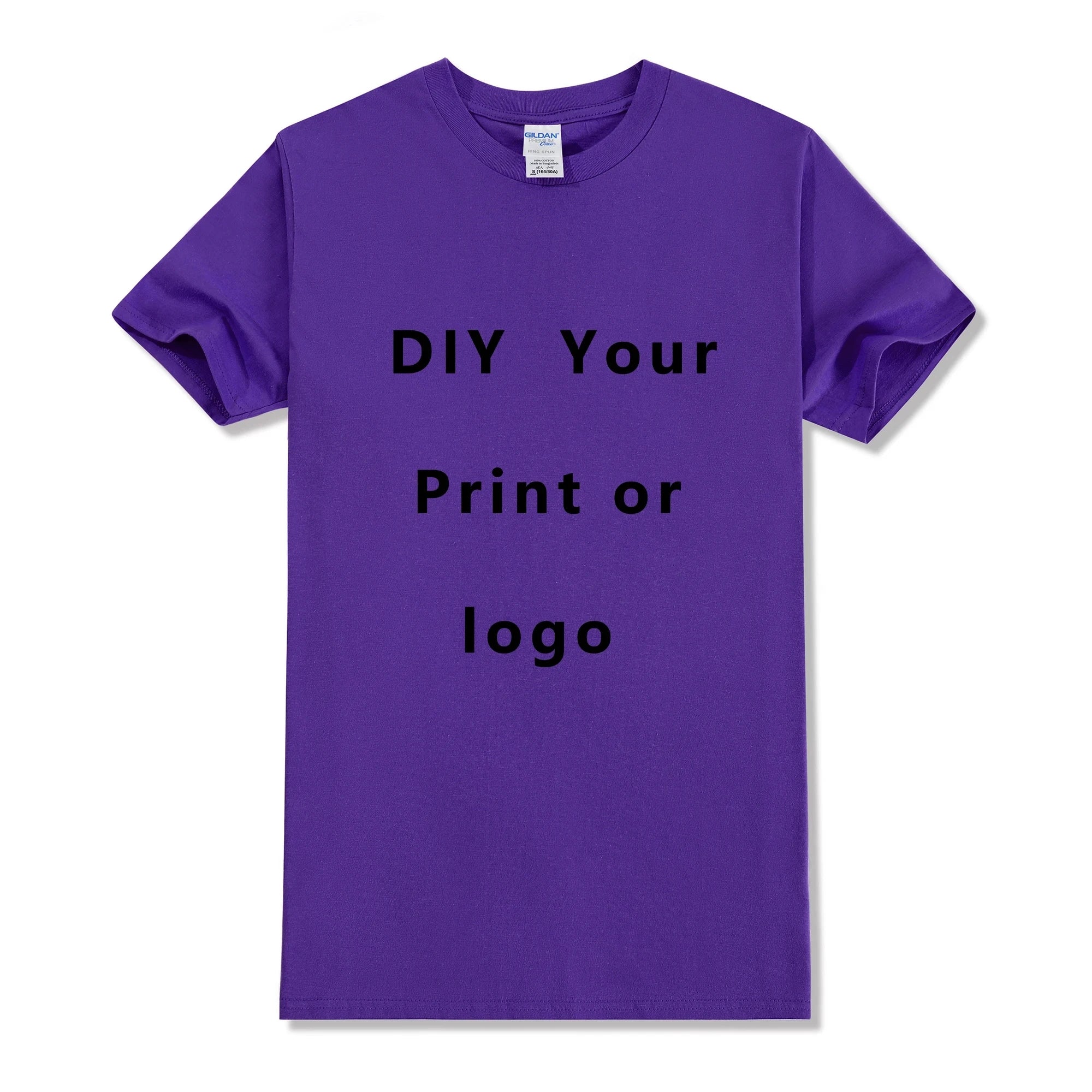 Diy Custom T Shirt Make Your Design Logo Text Men Women Print Original Design Gifts Tshirt EU Size 100% Cotton