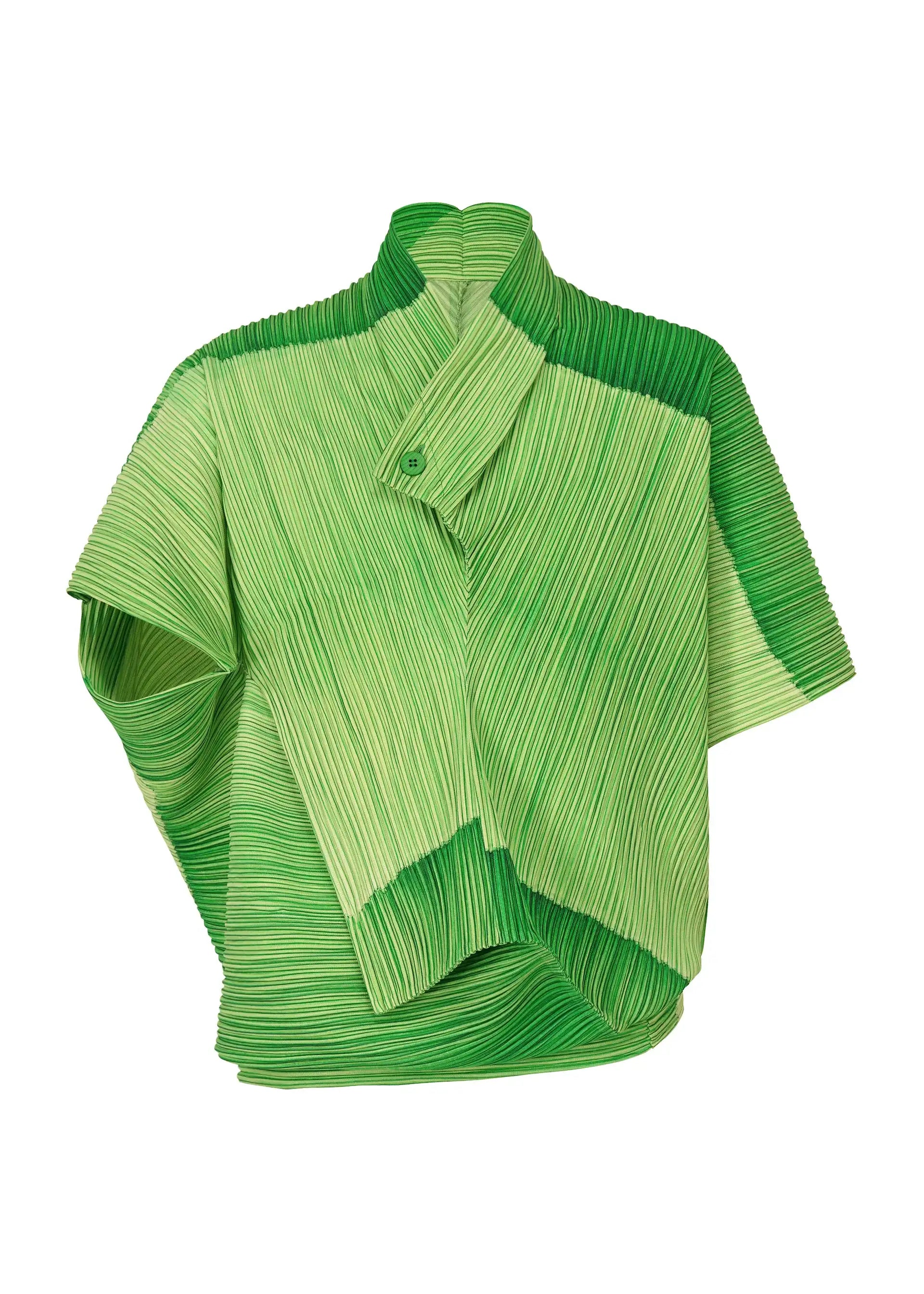 YUDX Miyake Pleated Men's Jacket Solid Color Irregular Top Short Sleeve One Button Design 2024 Autumn New