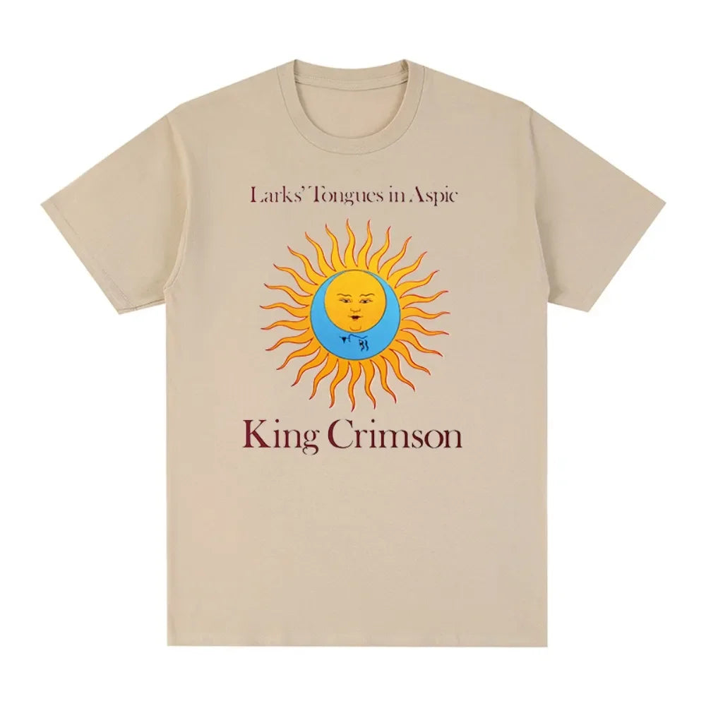King Crimson Rock Music Printed Graphic Band T-shirt Cotton Men T Shirt New TEE TSHIRT Womens Tops